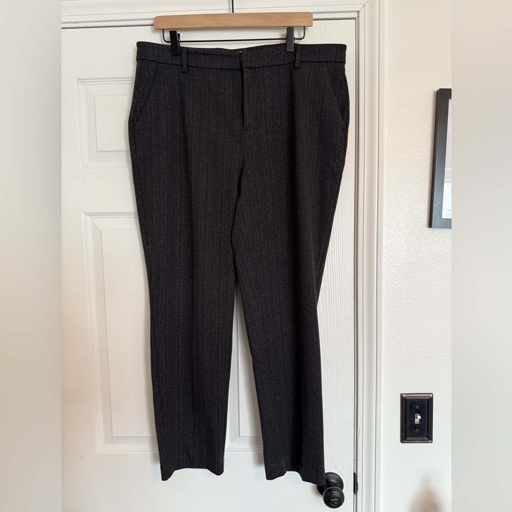Liverpool Women's Dark Gray Pinstripe Trousers